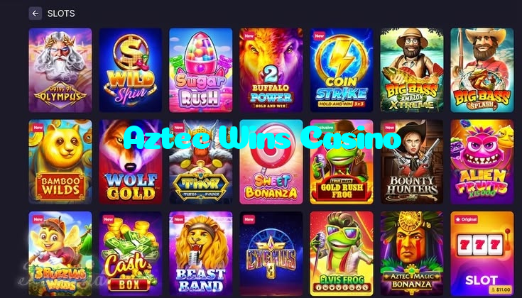 Aztec Wins Casino casino presented on mobile device in Pakistan with slots and live games